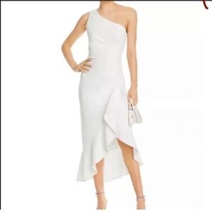 AQUA Off the Shoulder Crepe Cocktail Dress Size 4